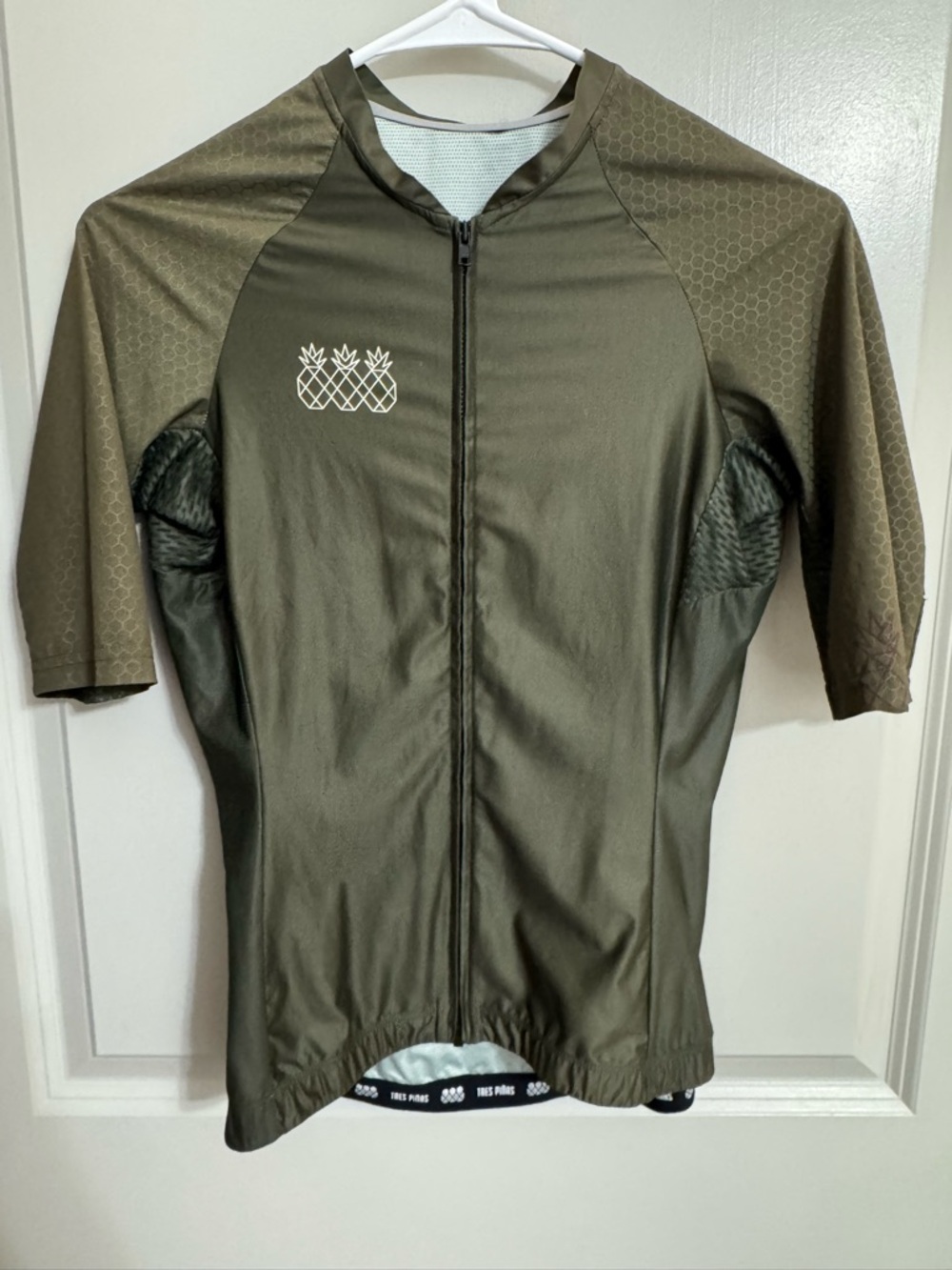Tres Pinas Olive Women's ShortSleeve Cycling Jersey